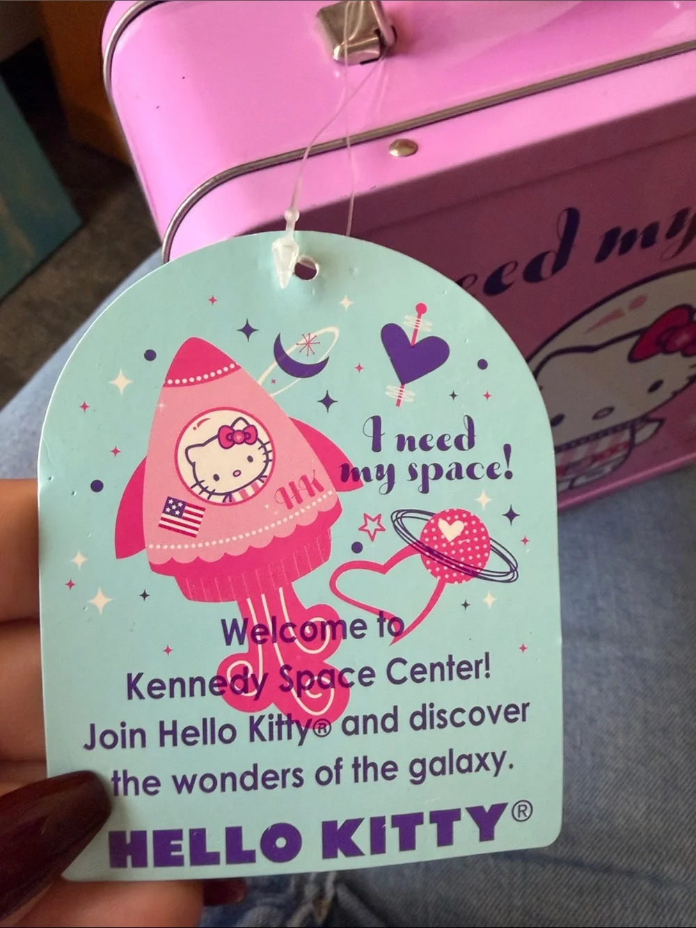 Hello Kitty Space Metal Lunchbox - rare!